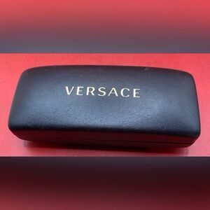 Versace Sunglass Case Black Hard Shell 6” Vintage